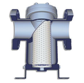 Basket Strainer Cutaway Illustration